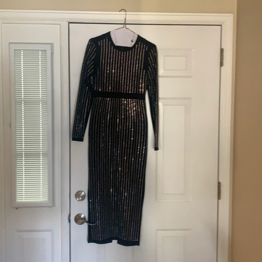 Never worn beaded formal dress